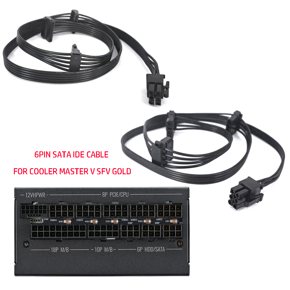6PIN PCIE NAAR 3 * SATA Molex  - Sfx Modular Power Supply 850W Gold recensie en prijs